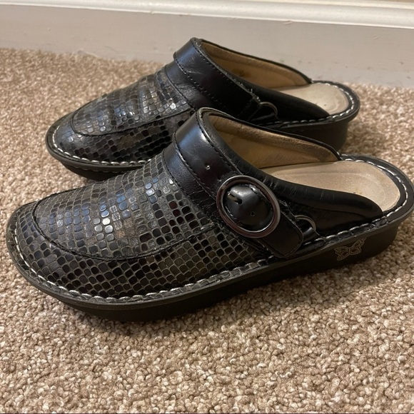 Alegria Seville Slip on leather mule shoes woman’s size 37 - Picture 3 of 10